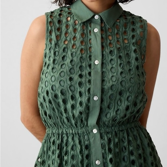 Gap Eyelet Tiered Mini Dress - Picture 2 of 6